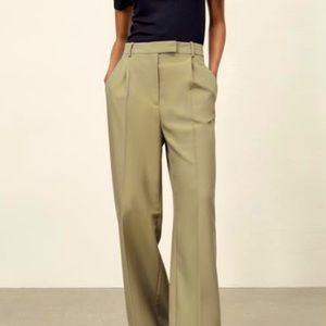 NWOT - Zara khaki full length pants